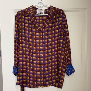 Zara Silk Top 2018 S/S Collection Size S